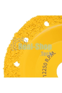 Чашка твердосплавная зачистная Denzel 125 мм, плоская, среднее зерно #16