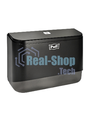 Диспенсер бумажных полотенец Puff-5140Bl черный, с замком, ABS-пластик
