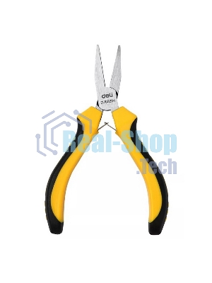 Мини-тонкогубцы Deli DL103204 160мм, двухкомпонентная рукоять