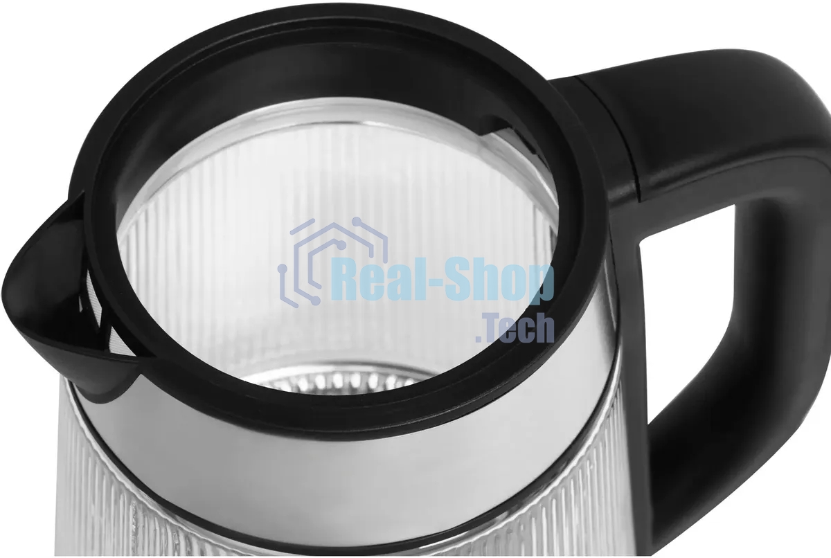 Чайник электрический Vitek VT-7017, 1.8л, 2200Вт, прозрачный, корпус: стекло