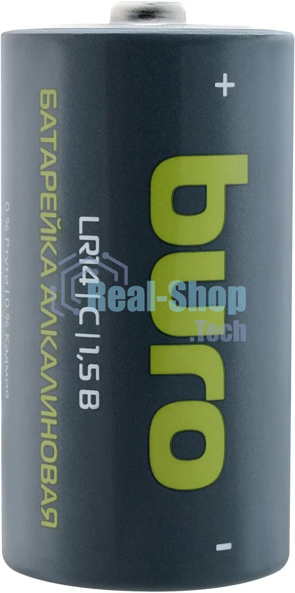 Батарея Buro Alkaline LR14 C 7500mAh (2шт) блистер, 1.5 В