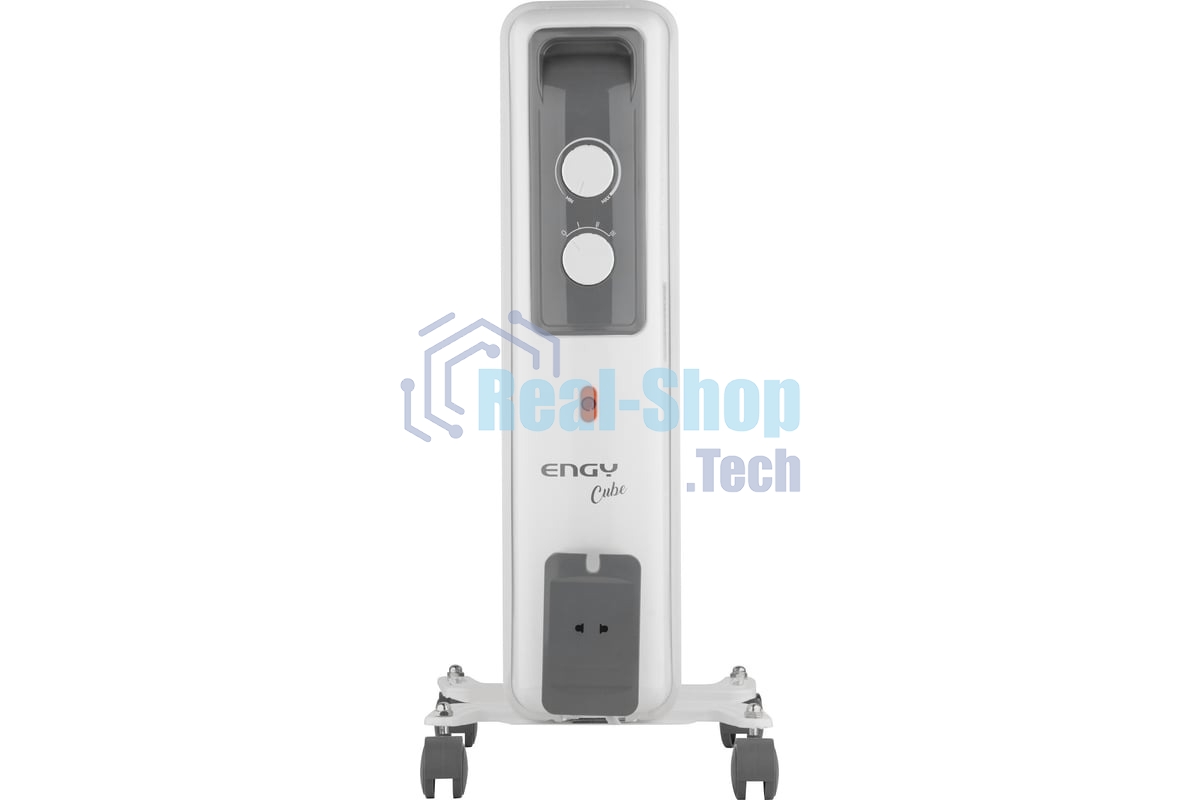 Обогреватель масляный ENGY EN-2605 Cube (5 секций) белый, 1000 Вт, 10 м2, термостат