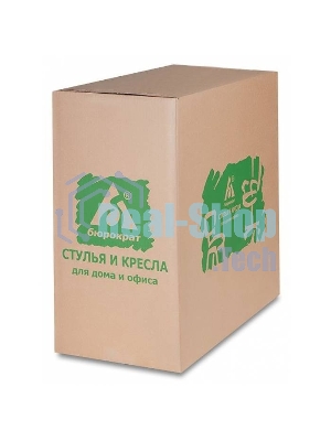 Кресло Бюрократ CH-1300/T-15-21 черный, экокожа, 120 кг, механизм качания