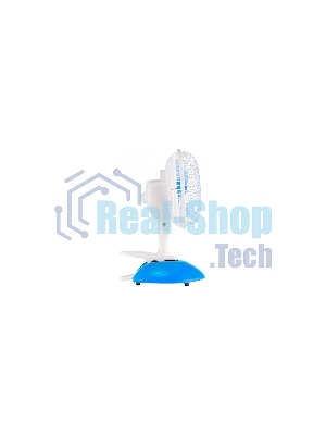 Вентилятор Centek CT-5003 синий/белый, настольный, 20 Вт, 2 скорости, 15 см