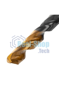 Сверло по металлу Denzel 8,5 мм, HSS-Tin, Golden Tip, 8 шт.