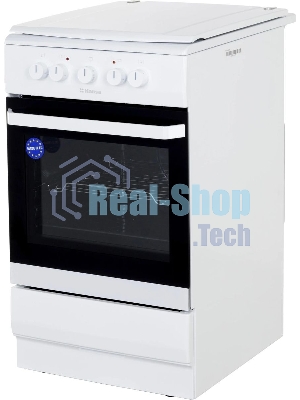 Плита электрическая Hansa FCEW53000 белый, конфорок 4 шт, духовка 68 л, 50 см x 85 см x 60 см