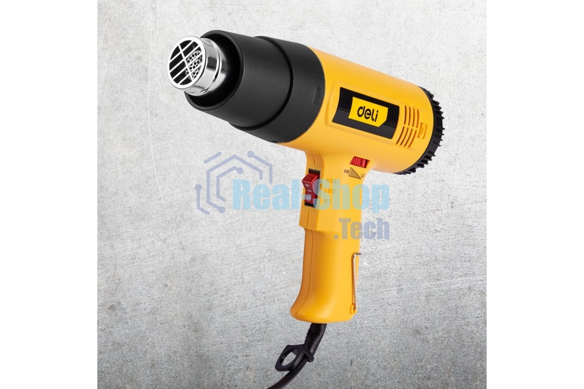Фен технический Deli DL5318 (1600Вт, рабочая температура 100...590 град.)