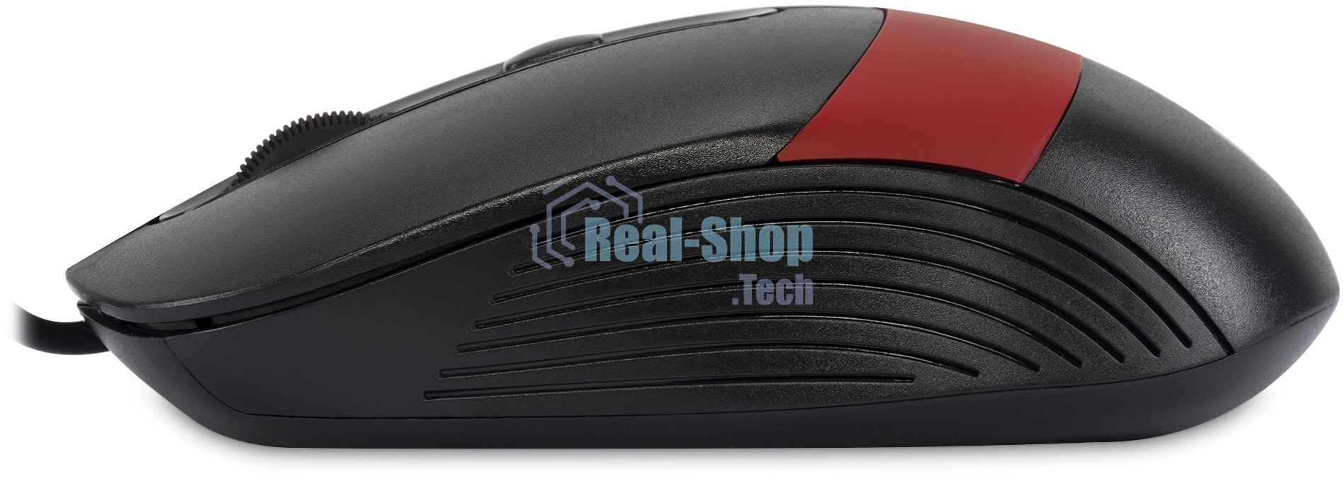 Мышь проводная Oklick 310M черный/красный, 2400 dpi, USB, кнопки - 4