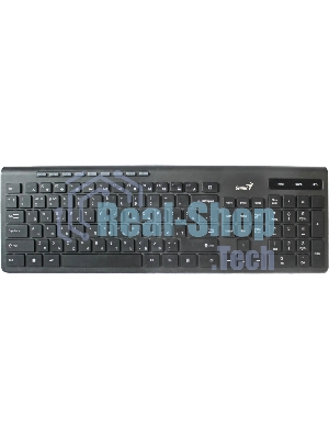 Клавиатура беспроводная Genius SlimStar 7230, USB, Радиоканал, черный