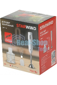 Блендер погружной Starwind SBP1111 750Вт белый