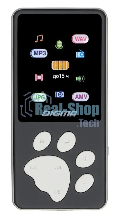 Плеер Hi-Fi Flash Digma S4 8Gb черный/серый/1.8