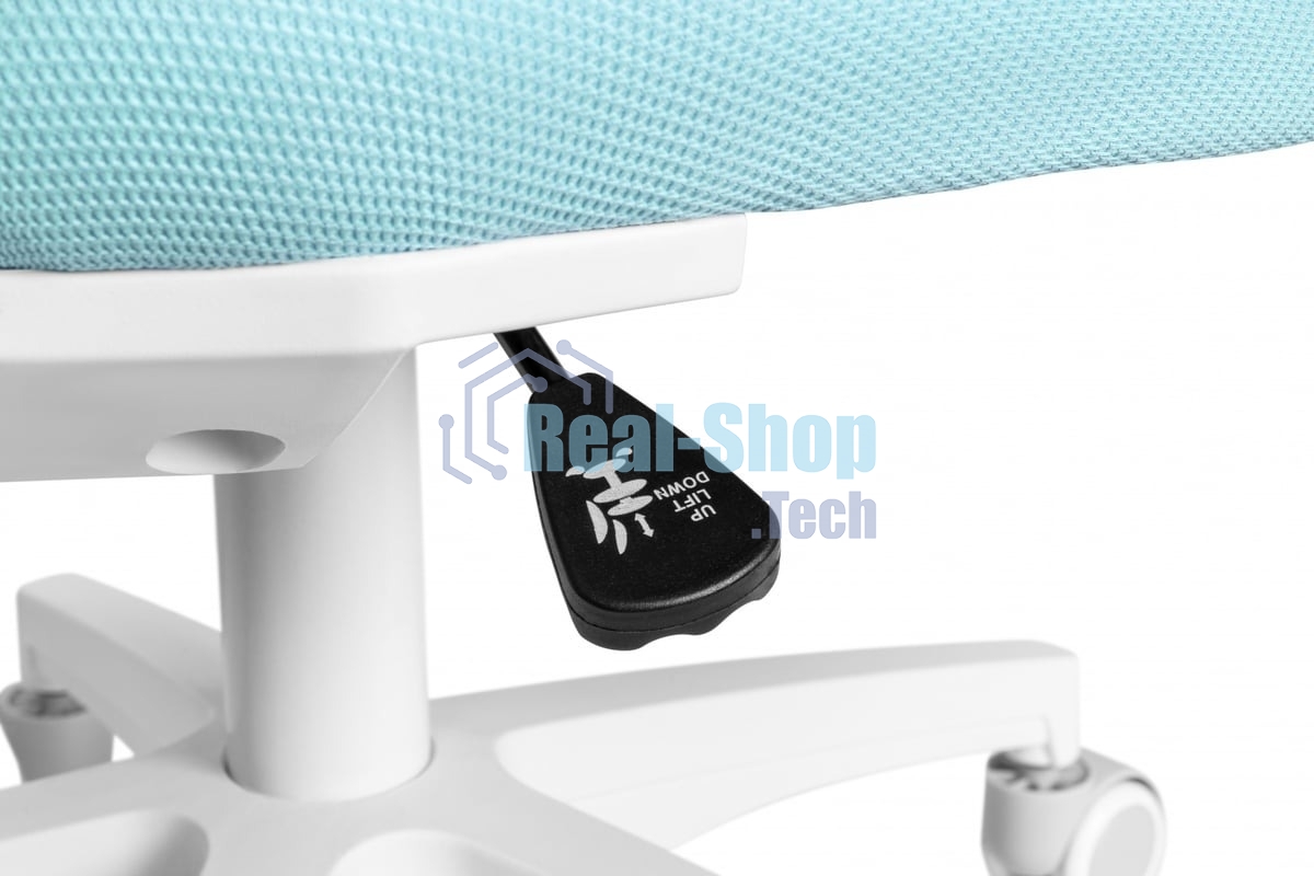 Кресло детское Cactus CS-CHR-3594BL голубой, крестов. пластик белый