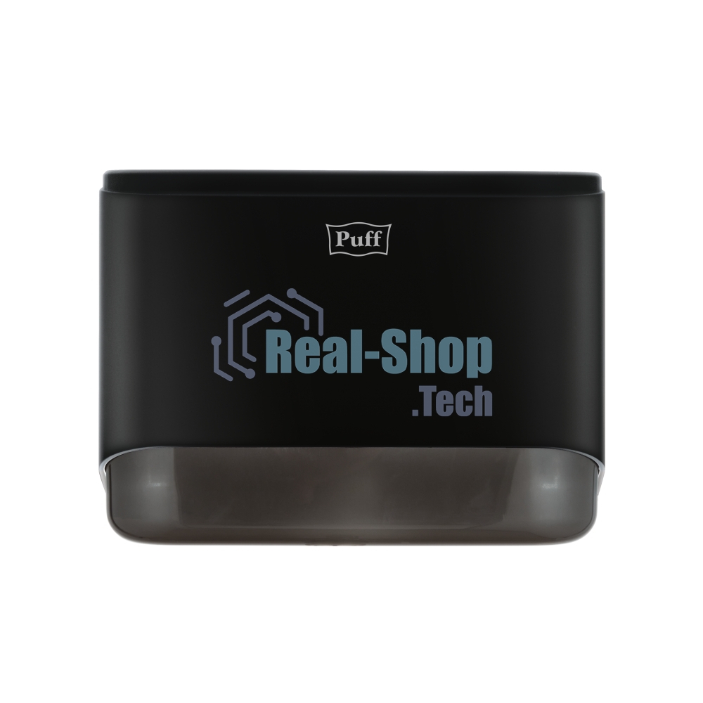 Диспенсер бумажных полотенец Puff-5140Bl черный, с замком, ABS-пластик