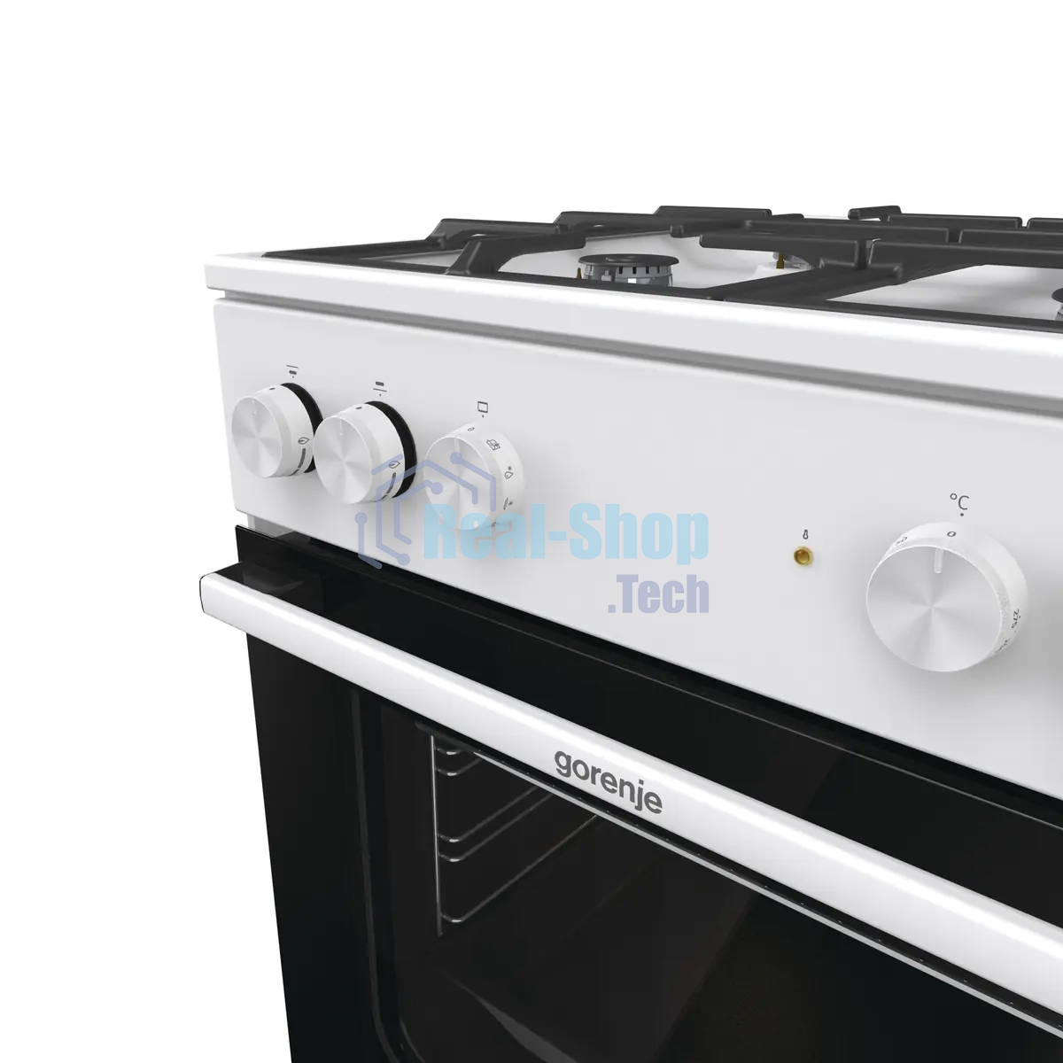 Плита комбинированная Gorenje GK6A40WFFM белый, конфорок 4 шт, духовка 71 л, 60 см x 85 см x 60 см