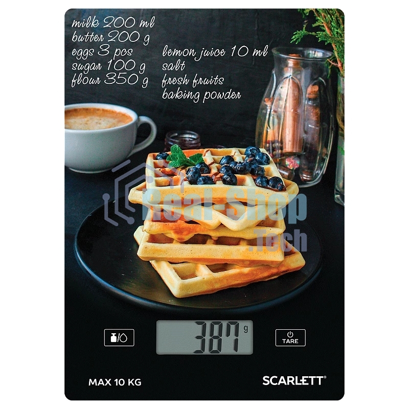 Весы кухонные Scarlett SC-KS57P75 (Вафли)