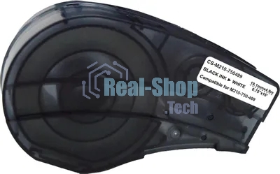 Картридж ленточный Cactus CS-M210-750499 черный шрифт, белый фон (19.1 мм, 4.9 м) для Brady M210/M211/M210-LAB