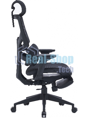 Кресло Cactus CS-CHR-MC01-BK черный, сетка, подголовник