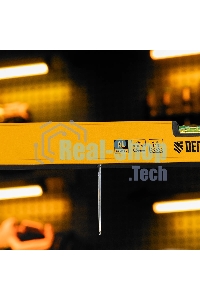 Уровень алюминиевый Denzel 33692 магнит., фрезерованный, 3 глазка (1 зеркал.), 0,5 мм/м, 800 мм