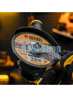 Круг отрезной по металлу Denzel WA60TBF 125х1.0х22.2мм в метал.банке, 10шт.