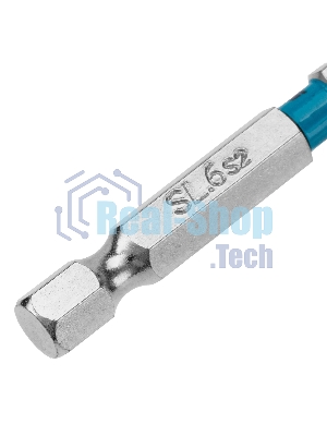 Бита Gross 113026 SL6,0х50 мм, сталь S2, шестигр., 10 шт.