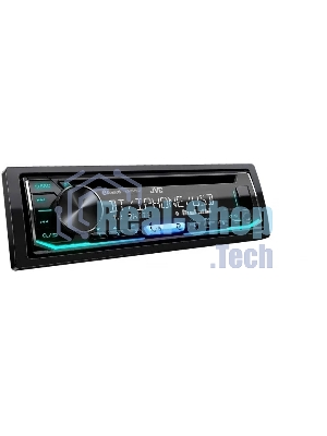 Автомагнитола JVC KD-T902BT, 1 DIN, CD, Bluetooth, USB Type-A, AUX, пульт ДУ, съёмная панель