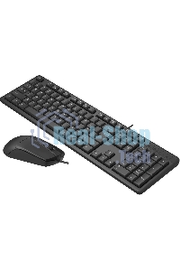 Комплект клавиатура + мышь A4Tech KR-3330S клав:черный мышь:черный USB
