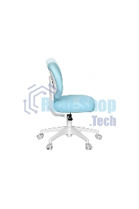 Кресло детское Cactus CS-CHR-3594BL голубой, крестов. пластик белый