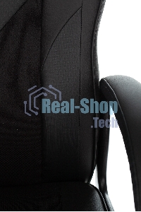 Кресло игровое Zombie GAME 17 черный, текстиль/эко.кожа, крестовина пластик