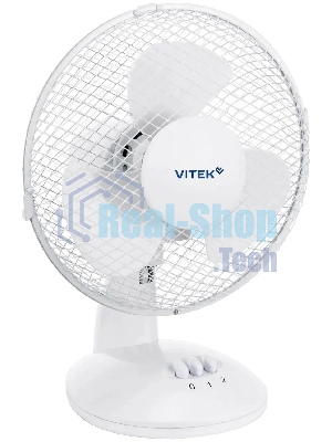 Вентилятор настольный Vitek VTF-0910 22Вт скоростей:3 белый