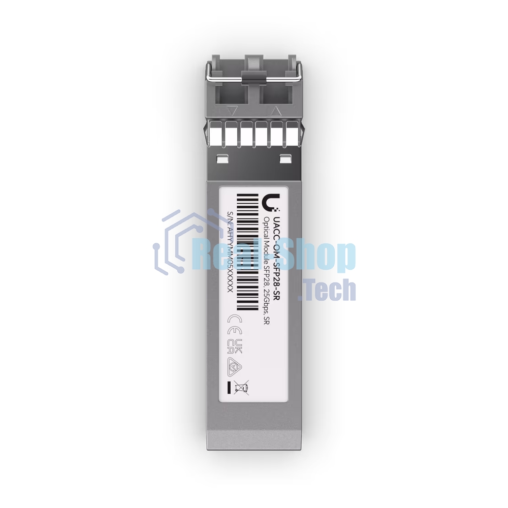Трансивер Ubiquiti UACC-OM-SFP28-SR SFP28 transceiver that supports 25G connections up to 100 m using multi-mode fiber with a duplex LC UPC connector