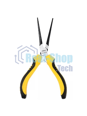 Мини-тонкогубцы удлиненные Deli DL103202 150мм, двухкомпонентная рукоять