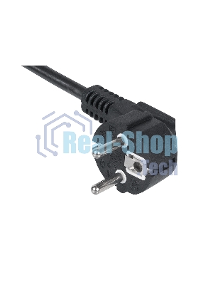 Кабель питания компьютера Cabeus PC-186-VDE-5M IEC 320 C13, вилка Schuko, 5 м, 10А, черный