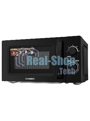 Микроволновая печь Hyundai HYM-M2008 черный, 20 л, 700 Вт, переключатели - поворотный механизм