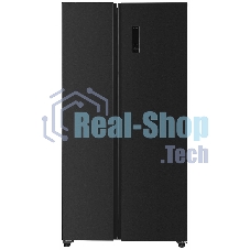 Холодильник Kraft KF-MS5701DI темно-серый двухкамерный 372/198л морозилка сбоку, Side by Side