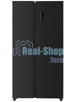 Холодильник Kraft KF-MS5701DI темно-серый двухкамерный 372/198л морозилка сбоку, Side by Side