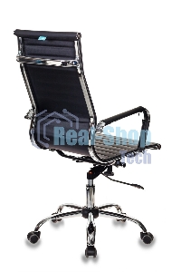 Кресло руководителя Бюрократ CH-883/BLACK черный, искусственная кожа, крестовина хром