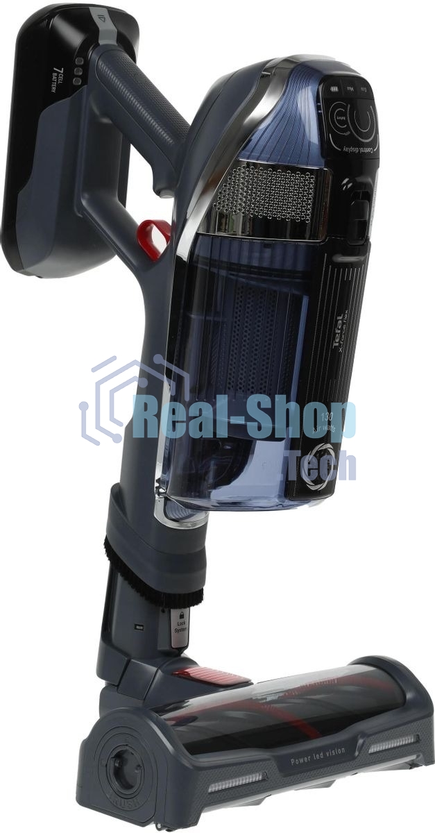 Вертикальный пылесос Tefal X-Force Flex 11.60 Aqua TY9890WO, синий/серый