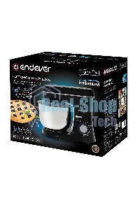 Миксер планетарный Endever Sigma-120, черный, мощность 1800 Вт, объем чаши 6 л, планетарная система смешивания, 2 шт/уп.