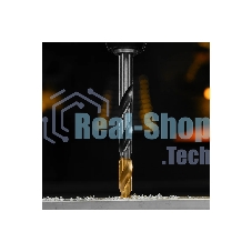 Сверло спиральное по металлу Denzel 12 x 151мм, Р6М5, Golden Tip, многогранная заточка