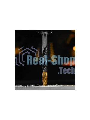 Сверло спиральное по металлу Denzel 12 x 151мм, Р6М5, Golden Tip, многогранная заточка