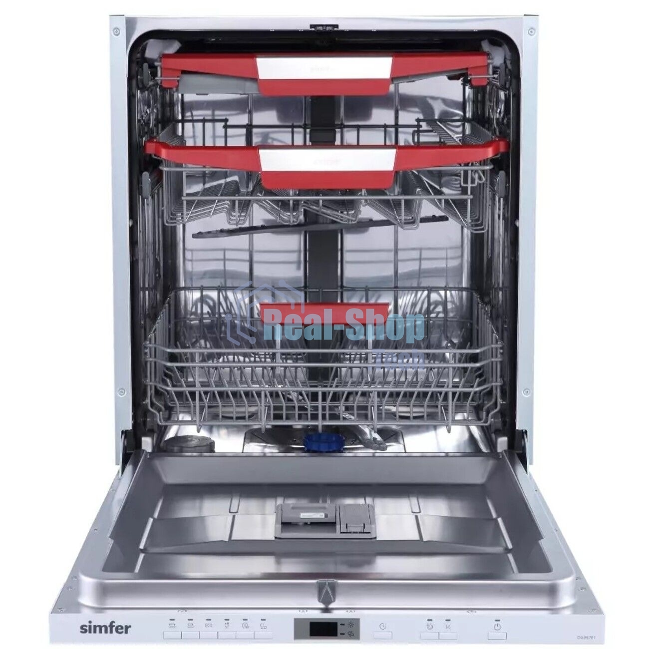 Встраиваемая посудомоечная машина Simfer DGB6701 белый/серый