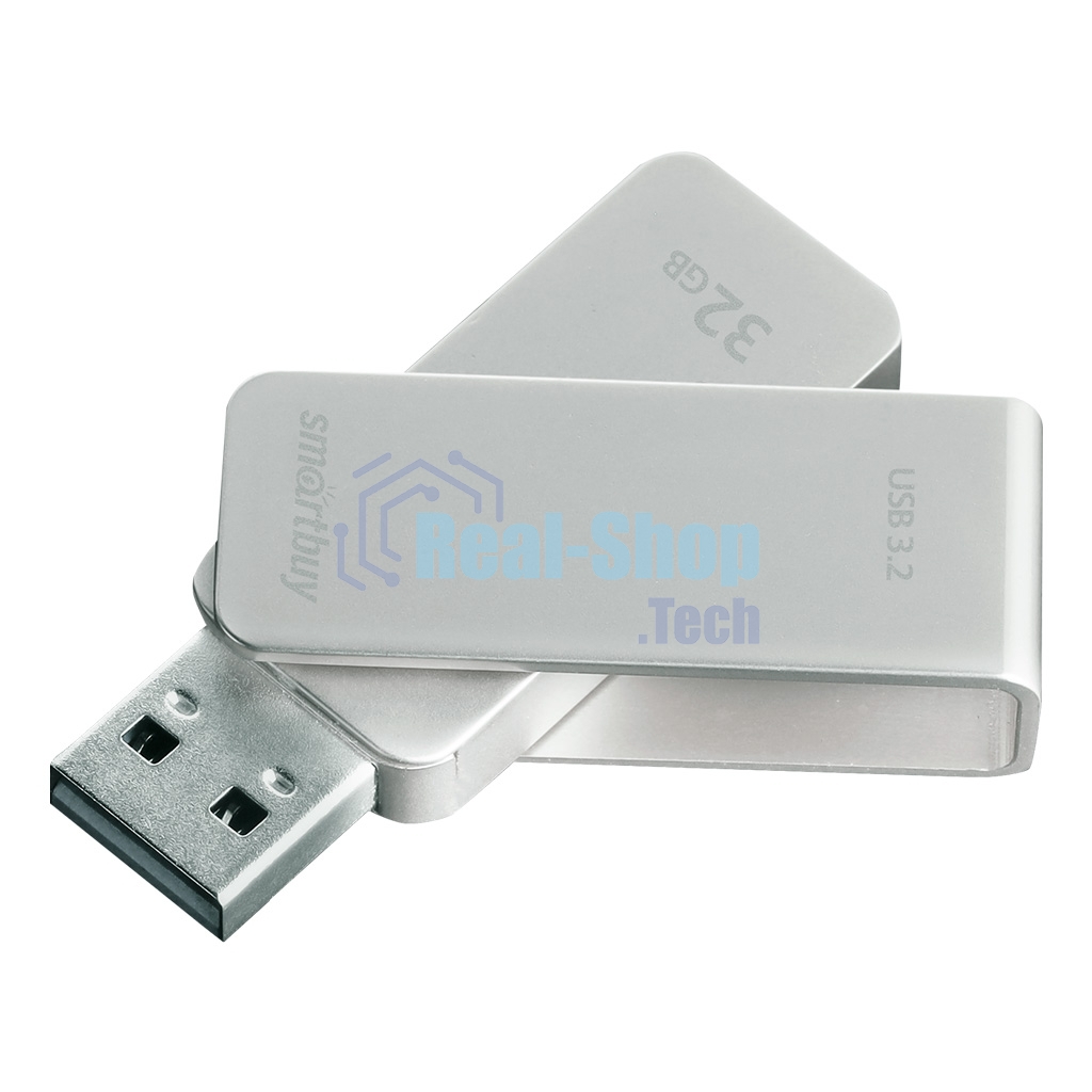Флешка USB 3.0/3.2 32Gb SmartBuy M1 Metal Grey