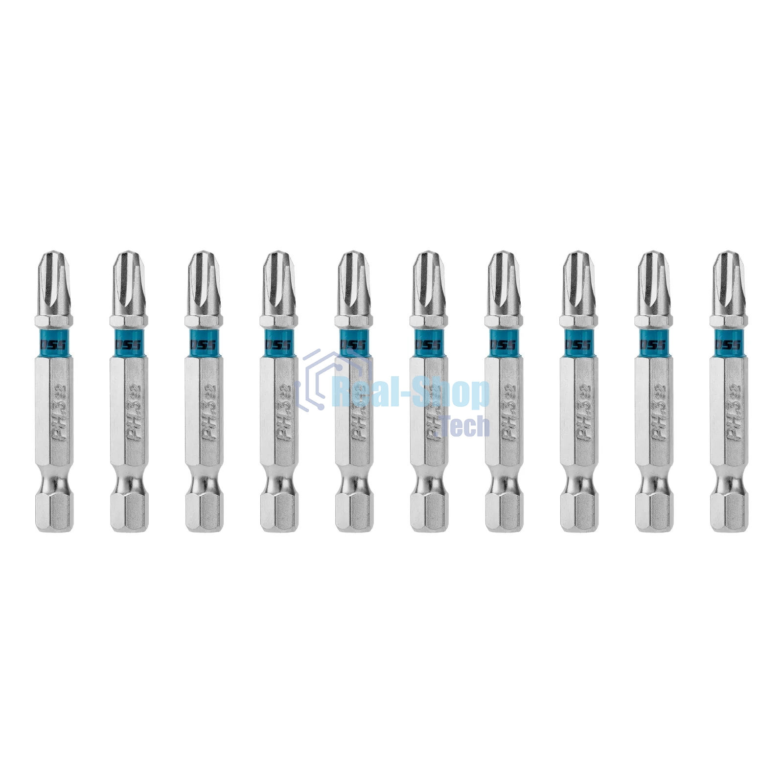 Бита GROSS 113036 PH3х50 мм, сталь S2, шестигр., 10 шт
