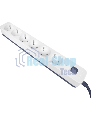 Сетевой фильтр Powercom SP-06W 3,0 м 3.0 м (6 розеток) белый/серый (коробка)