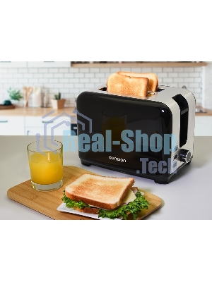 Тостер OURSSON TS2120/BL черный, 930 Вт