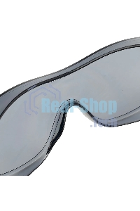 Очки защитные Denzel открытые, поликарбонатные, увеличенная дымчатая линза, регулируемые дужки