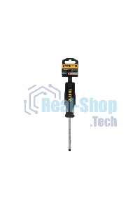 Отвертка Denzel SL6x100 мм, S2, 3к рукоятка