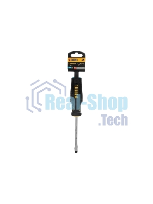 Отвертка Denzel SL6x100 мм, S2, 3к рукоятка