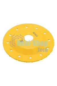 Чашка твердосплавная зачистная Denzel 125 мм, плоская, среднее зерно #16