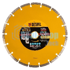 Диск алмазный отрезной Denzel ф230 х 22,2 мм, сегментный, сухое резание